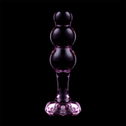 NEBULA SERIES BY IBIZA - MODELL 1 ANALPLUG BOROSILIKATGLAS ROSA 10.5 CM -O- 3 CM