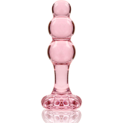 NEBULA SERIES BY IBIZA - MODELL 1 ANALPLUG BOROSILIKATGLAS ROSA 10.5 CM -O- 3 CM