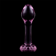 NEBULA SERIES BY IBIZA - MODELL 2 ANALPLUG BOROSILIKATGLAS ROSA 11 CM -O- 3.5 CM