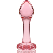 NEBULA SERIES BY IBIZA - MODELL 2 ANALPLUG BOROSILIKATGLAS ROSA 11 CM -O- 3.5 CM