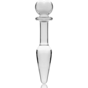 NEBULA SERIES BY IBIZA - MODEL 7 ANALPLUG BOROSILIKATGLAS KLAR 13.5 CM -O- 3 CM