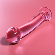 NEBULA SERIES BY IBIZA - MODELL 11 DILDO BOROSILIKATGLAS ROSA 16 CM -O- 3 CM