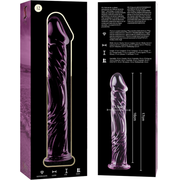 NEBULA SERIES BY IBIZA - MODELL 12 DILDO BOROSILIKATGLAS ROSA 17 CM -O- 3.5 CM