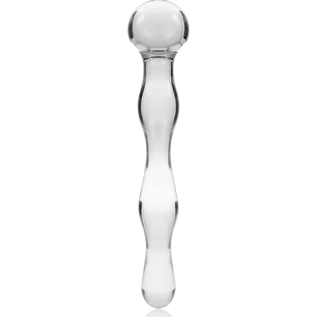 NEBULA SERIES BY IBIZA - MODELL 13 DILDO BOROSILIKATGLAS KLAR 18 CM -O- 3.5 CM