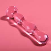 NEBULA SERIES BY IBIZA - MODELL 13 DILDO BOROSILIKATGLAS ROSA 18 CM -O- 3.5 CM