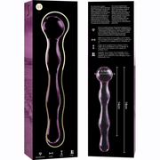 NEBULA SERIES BY IBIZA - MODELL 13 DILDO BOROSILIKATGLAS ROSA 18 CM -O- 3.5 CM