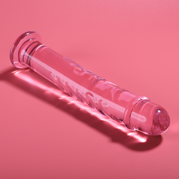 NEBULA SERIES BY IBIZA - MODELL 16 DILDO BOROSILIKATGLAS ROSA 18.5 CM -O- 3 CM