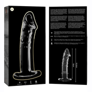 NEBULA SERIES BY IBIZA - MODELL 19 DILDO BOROSILIKATGLAS KLAR 18.5 CM -O- 4 CM