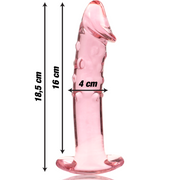NEBULA SERIES BY IBIZA - MODELL 19 DILDO BOROSILIKATGLAS ROSA 18.5 CM -O- 4 CM