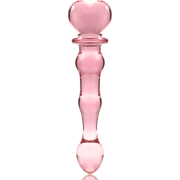 NEBULA SERIES BY IBIZA - MODELL 21 DILDO BOROSILIKATGLAS ROSA 20.5 CM -O- 3.5 CM