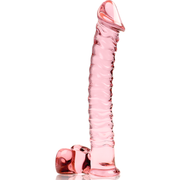 NEBULA SERIES BY IBIZA - MODELL 23 DILDO BOROSILIKATGLAS ROSA 21.5 CM -O- 4 CM