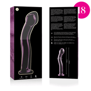 NEBULA SERIES BY IBIZA - MODELL 18 DILDO BOROSILIKATGLAS ROSA 18.5 CM -O- 3.5 CM