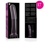NEBULA SERIES BY IBIZA - MODELL 17 DILDO BOROSILIKATGLAS ROSA 18.5 CM -O- 3 CM