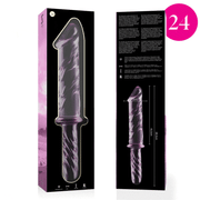 NEBULA SERIES BY IBIZA - MODELL 24 DILDO BOROSILIKATGLAS ROSA 28.5 CM -O- 5 CM