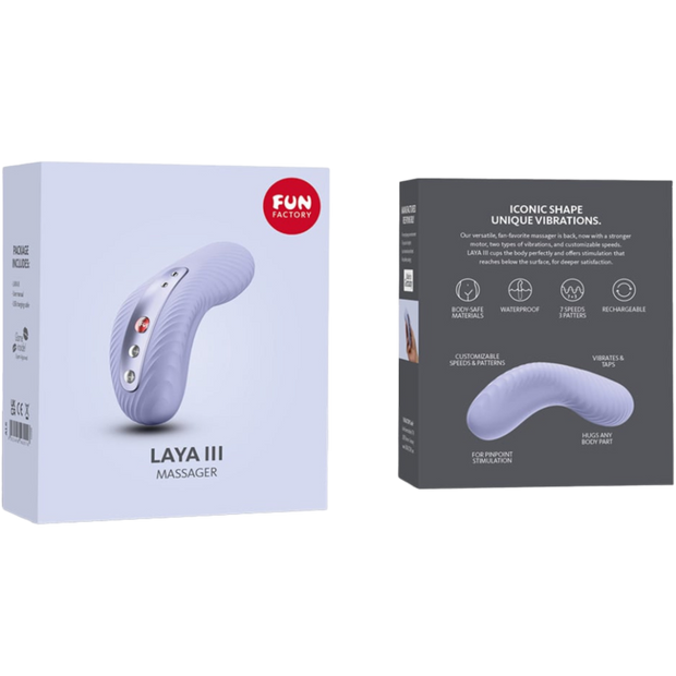 FUN FACTORY - LAYA III WIEDERAUFLADBARER AUFLEGVIBRATOR WEICHES VIOLET