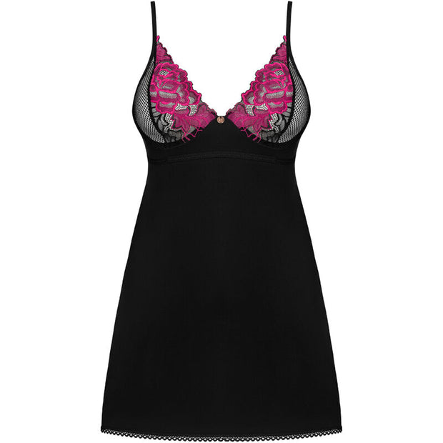 OBSESSIVE - ROSENTY CHEMISE & TANGA XS/S