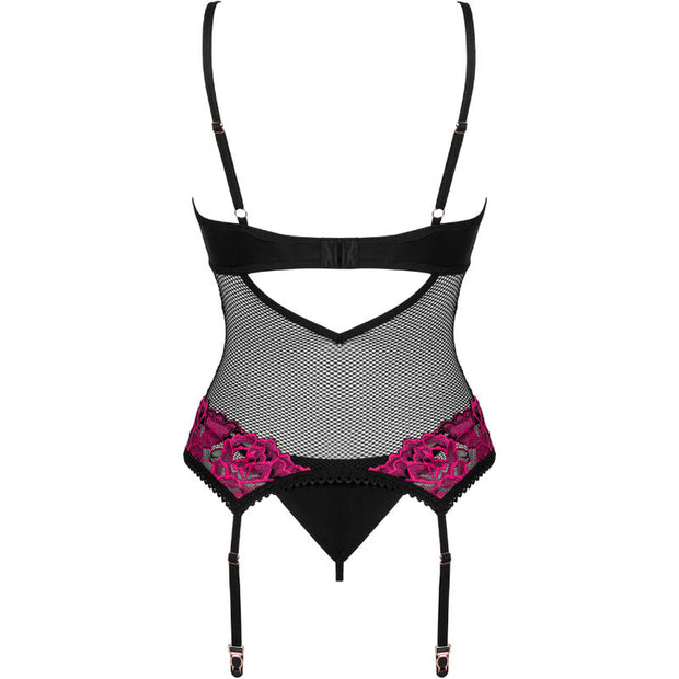 OBSESSIVE - ROSENTY KORSETT XS/S