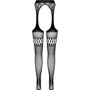 PASSION - S026 SCHWARZE STRUMPFSTRUMPFHOSE, EINE GRÖSSE