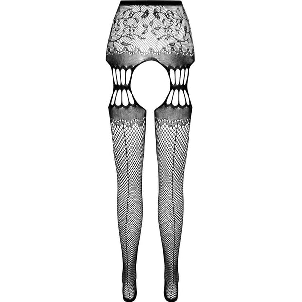 PASSION - S027 SCHWARZE STRUMPFSTRUMPFHOSE, EINE GRÖSSE