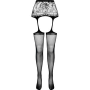 PASSION - S028 SCHWARZE STRUMPFSTRUMPFHOSE, EINE GRÖSSE