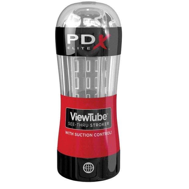 PDX ELITE - STROKER MASTURBATOR VIEWTUBE CONTROL STIMULIERENDE WELLEN TRANSPARENT