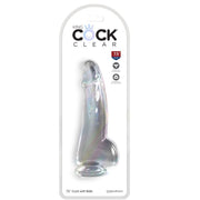 KING COCK - CLEAR DILDO MIT HODEN 15.2 CM TRANSPARENT