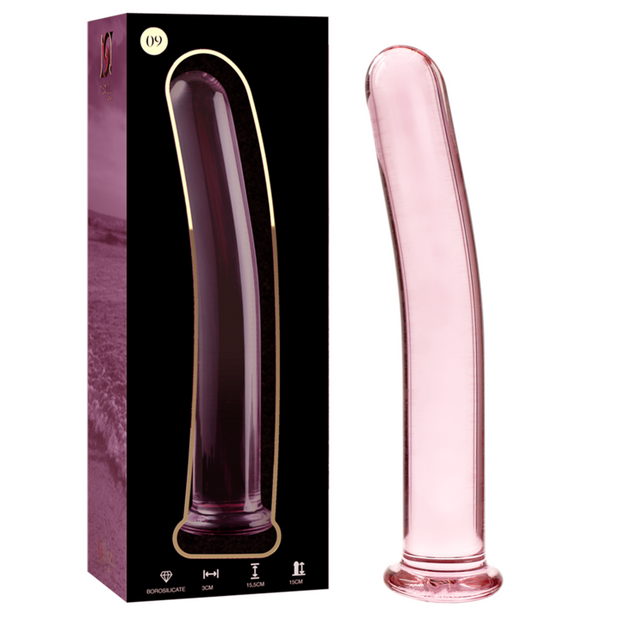 NEBULA SERIES BY IBIZA - MODELL 9 DILDO BOROSILIKATGLAS ROSA 15.5 CM -O- 2.5 CM