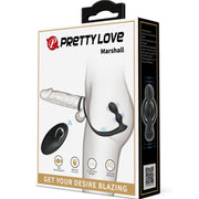 PRETTY LOVE - MARSHALL PENISRING MIT VIBRATORISCHEM ANALPLUG MIT FERNBEDIENUNG