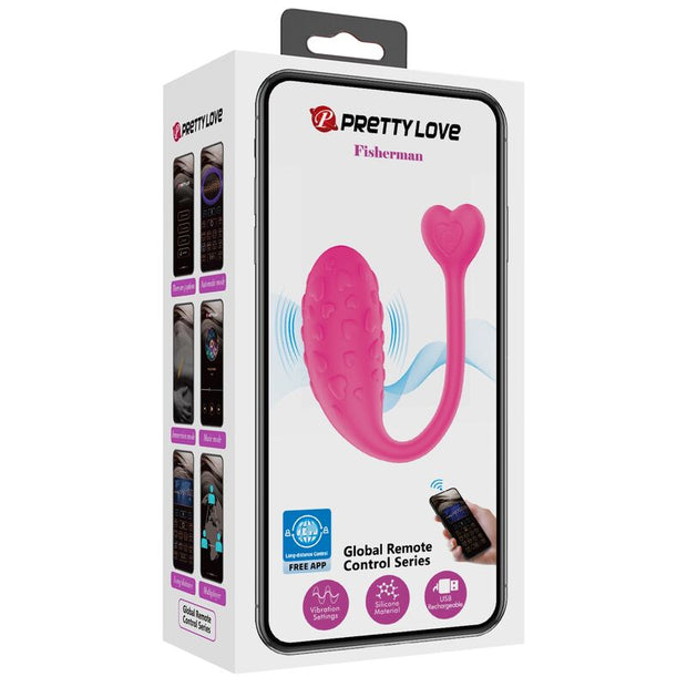 PRETTY LOVE - APP-GESTEUERTES ROSA FISHER-VIBRATIONS-EI