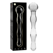 NEBULA SERIES BY IBIZA - MODELL 13 DILDO BOROSILIKATGLAS KLAR 18 CM -O- 3.5 CM
