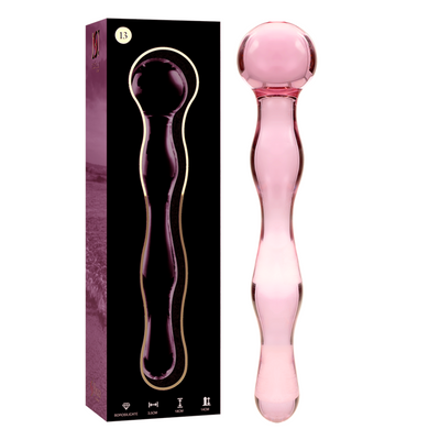 NEBULA SERIES BY IBIZA - MODELL 13 DILDO BOROSILIKATGLAS ROSA 18 CM -O- 3.5 CM