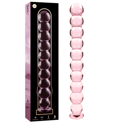 NEBULA SERIES BY IBIZA - MODELL 22 DILDO BOROSILIKATGLAS ROSA 21.5 CM -O- 2.5 CM