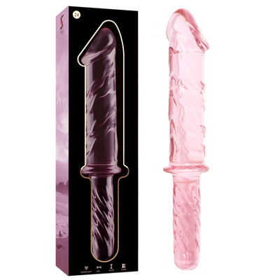 NEBULA SERIES BY IBIZA - MODELL 24 DILDO BOROSILIKATGLAS ROSA 28.5 CM -O- 5 CM