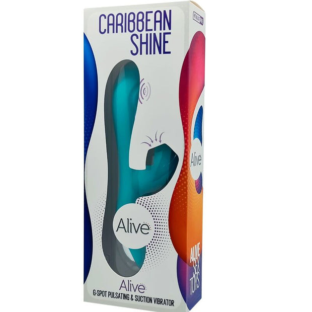 ALIVE - CARIBBEAN SHINE VIBRATOR & STIMULIERENDE WELLEN BLAU