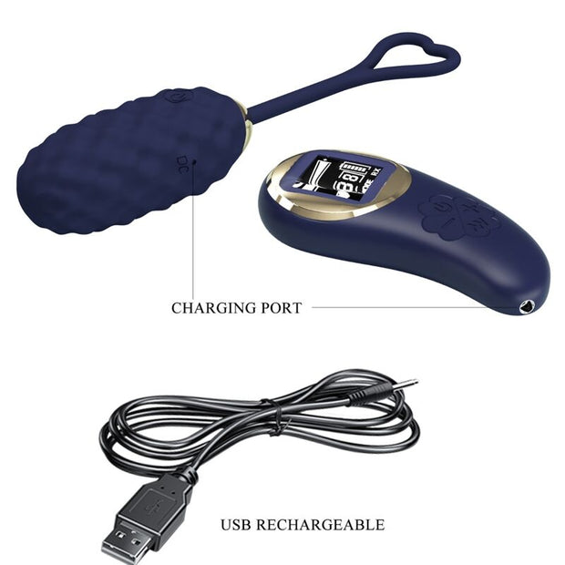 PRETTY LOVE - VIVIAN BLUE VIBRATIONS-EI MIT FERNBEDIENUNG