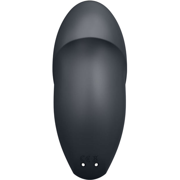 SATISFYER - TAP & CLIMAX 1 AUFLEGVIBRATOR SCHWARZ
