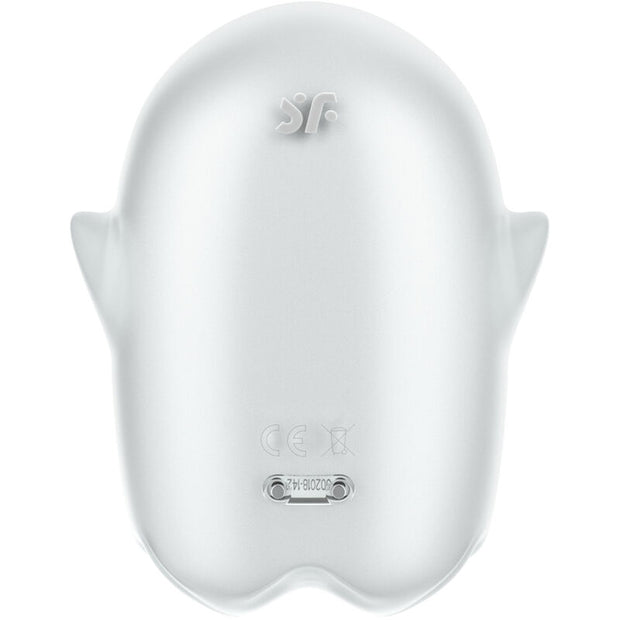 SATISFYER - GLOWING GHOST AIR PULSE & VIBRATOR WEISS