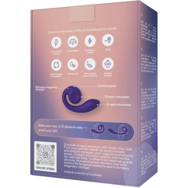 SNAIL VIBE - GIZI DUAL STIMULATOR VIOLETT