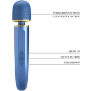 PRETTY LOVE - MASSAGER 7 VIBRATIONSMODI BLAU