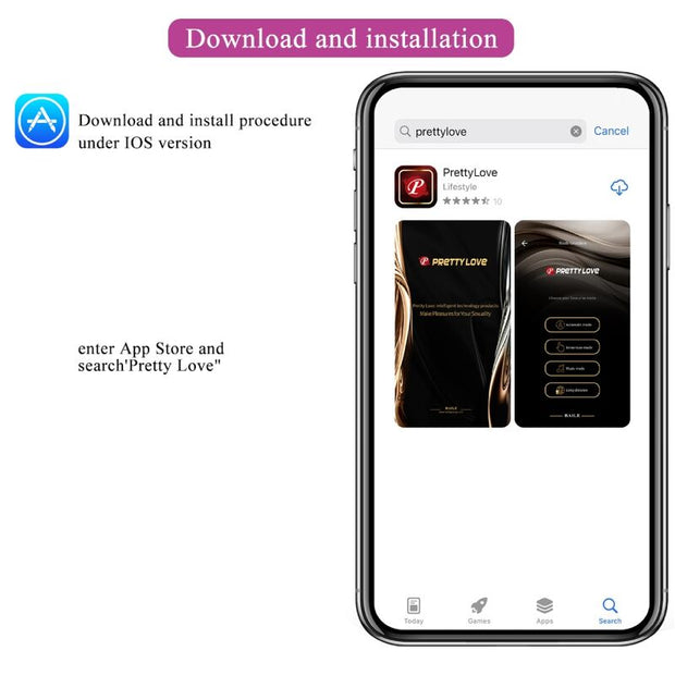 PRETTY LOVE - JAYLEEN VIBRATOR MIT APP-FERNBEDIENUNG LILA