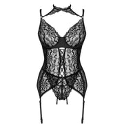LIVCO CORSETTI FASHION - GIELLANDRA FOR THE SENSES KOLLEKTION KORSETT + HÖSCHE SCHWARZ L/XL
