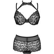 LIVCO CORSETTI FASHION - LINERA FÜR DIE SENSES-KOLLEKTION BH + PANTY SCHWARZ
