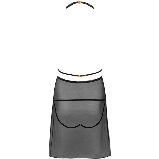 LIVCO CORSETTI FASHION - MALVIAMI LC 90625 HEMD + PANTY SCHWARZ L/XL