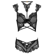 LIVCO CORSETTI FASHION - PALMENOM LC 90614 BH + HÖSCHEN SCHWARZ