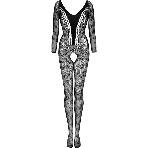 LIVCO CORSETTI FASHION - CORDILL LC 17358 BODYSTOCKING CROTCHLESS SCHWARZ EINE GRÖSSE