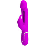 PRETTY LOVE - DEJON RABBIT VIBRATOR 3 IN 1 MULTIFUNKTIONS FUCSIA