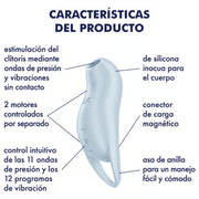 SATISFYER - POCKET PRO 1 KLITORIS-STIMULATOR HELLBLAU
