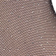 SUBBLIME - 952297 GLNZENDER NETZ-BODY MIT SCHULTERFREIEN LANGEN RMELN SCHWARZ EINE GRÖSSE