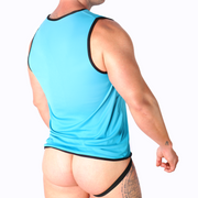 MACHO - BLAUES T-SHIRT L/XL