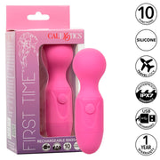 CALEXOTICS - FIRST TIME WIEDERAUFLADBARER MASSAGER 10 VIBRATIONEN ROSA
